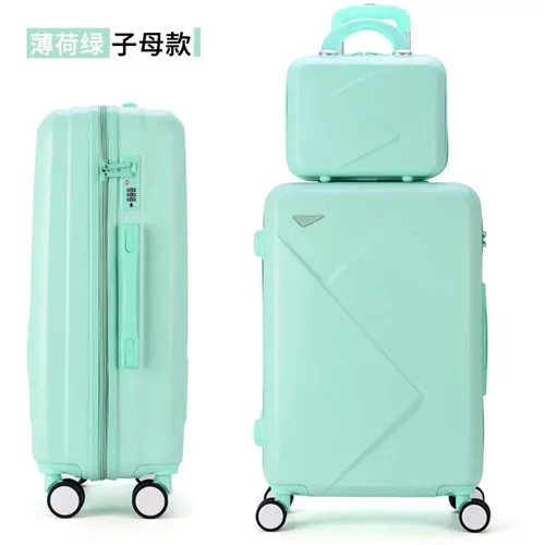 KLQDZMS 20/22/24/26/28inch retro rolling luggage sets trolley case with cosmetic bag fashion travel suitcase on wheels - Цвет: a set