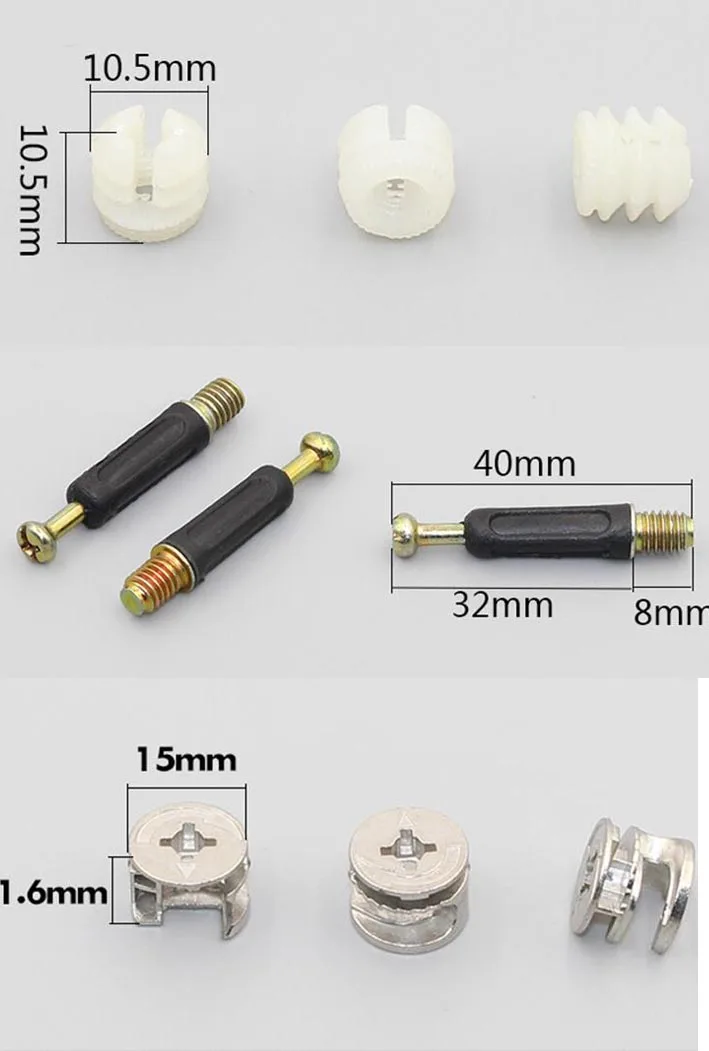SICODA 20 компл. 3 в 1 эксцентричный комплекты колес Панель соединитель для мебели винты и гайки, diy шкаф крепежа, фурнитуры