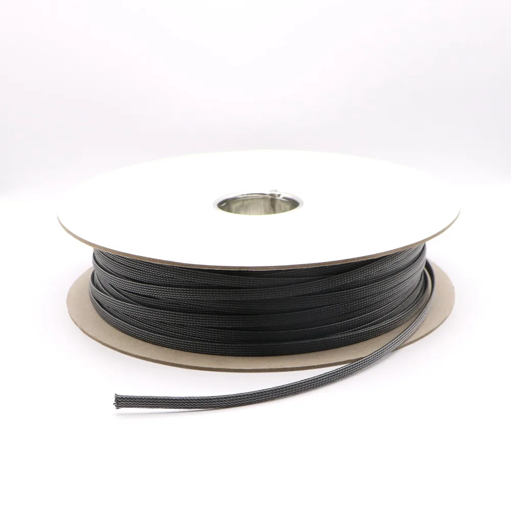 10m/Lot Multicolor 8mm Insulation Lightning Shielding PET Braided Sleeving Cable Braided Sleeve.