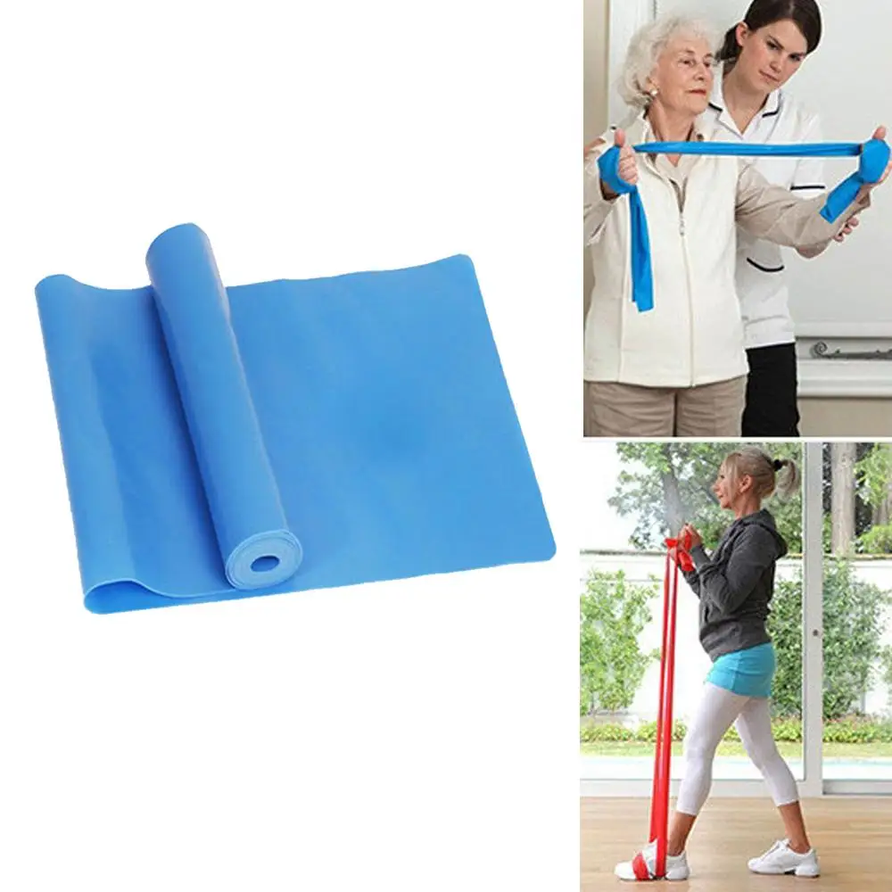 

1.5m Elastic Yoga Pilates Rubber Stretch Exercise Bands Yoga Resistance Bands Elastic Fitness Bands Training Gym Equipment