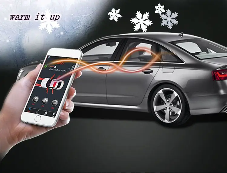 PLUSOBD дистанционный запуск двигателя Автомобильная сигнализация GPS для Audi A8L/A8LW12 с