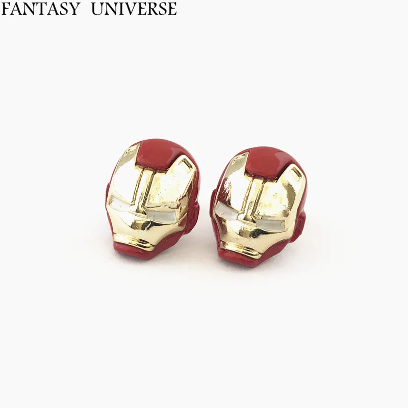 

FANTASY UNIVERSE Freeshipping 20pair a lot Iron man Stud Earrings DMMZSAS01