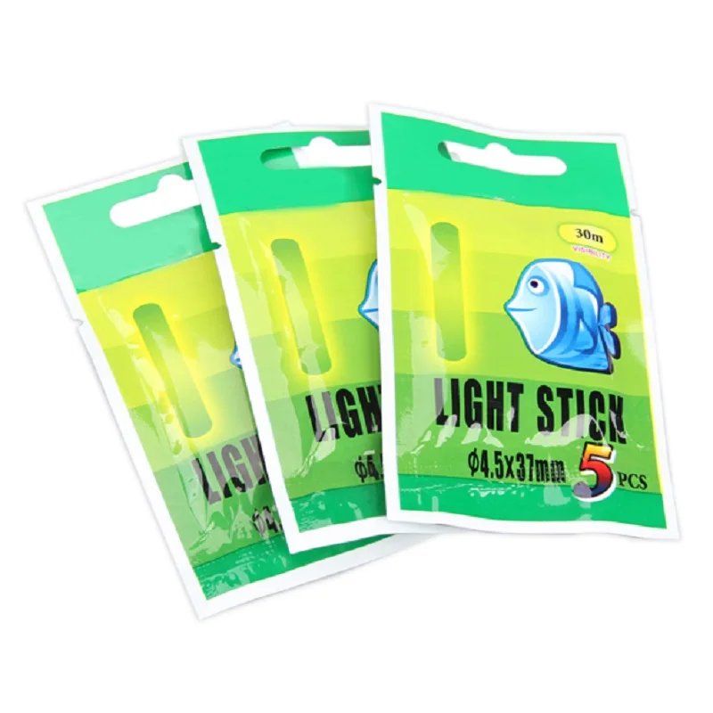 

50Pcs 4.5*37mm Fishing Luminous Float Night Fluorescent Light Float Glow Fishing Stick Lightstick