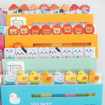 

6 pcs/Lot Cute Animal Shape Various Colorful Notebook Memo Pad Sticky Notes Travel Accessories
