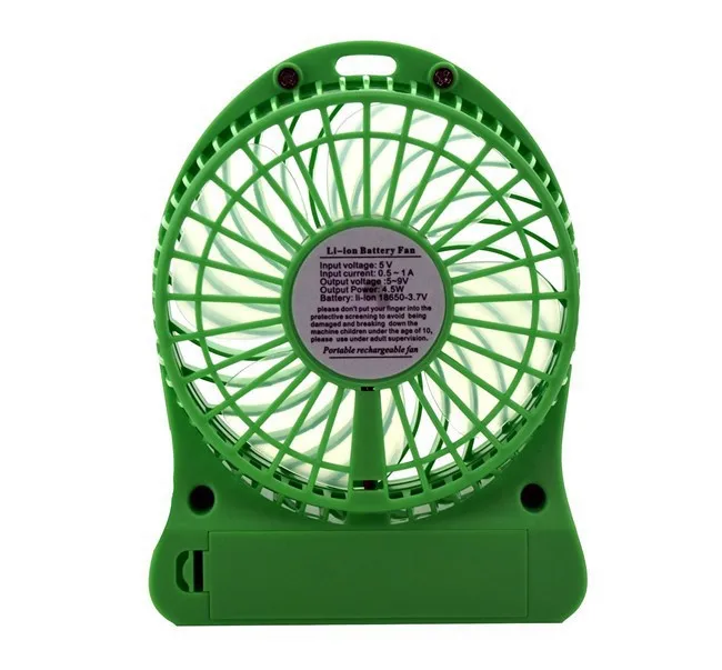 50pcs F95b Portable Mini Fan Strong Wind Desk Fan Support 18650