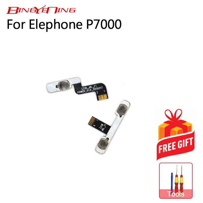 BingYeNing новый оригинальный для Elephone P7000 кнопка включения/выключения гибкий кабель