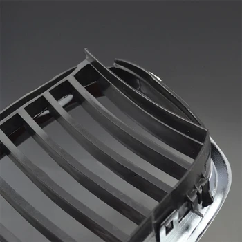 

Hood Grilles For Sedan 525 530 535 540 M5 Front Black Silver outline Replacement Mesh