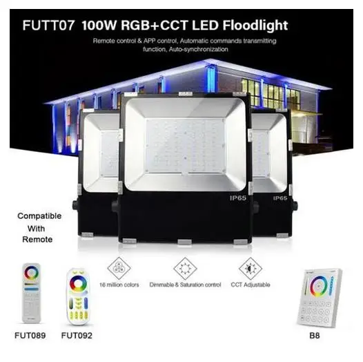 FUTT07 100 W Светодиодный прожектор IP65 водонепроницаемая светодиодная лента RGB + CCT Регулировка 2,4G беспроводной Wi-Fi и дистанционным управлением