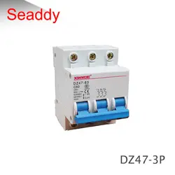 DZ47-63 6A 10A 16A 2 P 3 P 4 P AC 230 или 400 V 20A 25A 32A 40A 50A 63A мини-выключатель MCB