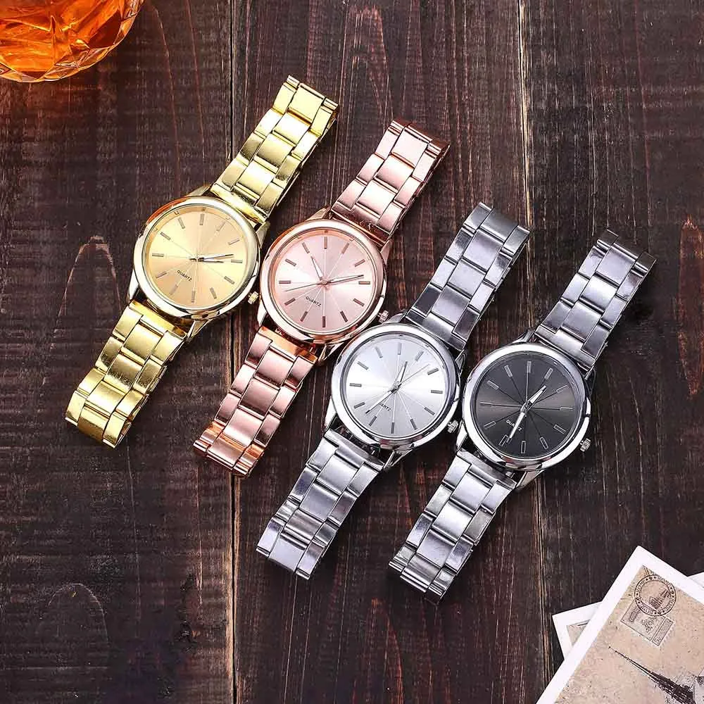 

2019 New Stainless Steel Belt women Watch Classic Minimalist Alloy Analog ladies Quartz wrist watches relogio Female top brand