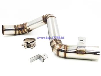 

Stainless Steel Motorcycle Exhaust Pipe Muffler K T M D u k e 200 Link Pipe Motorbike Exhaust Muffler Pipe
