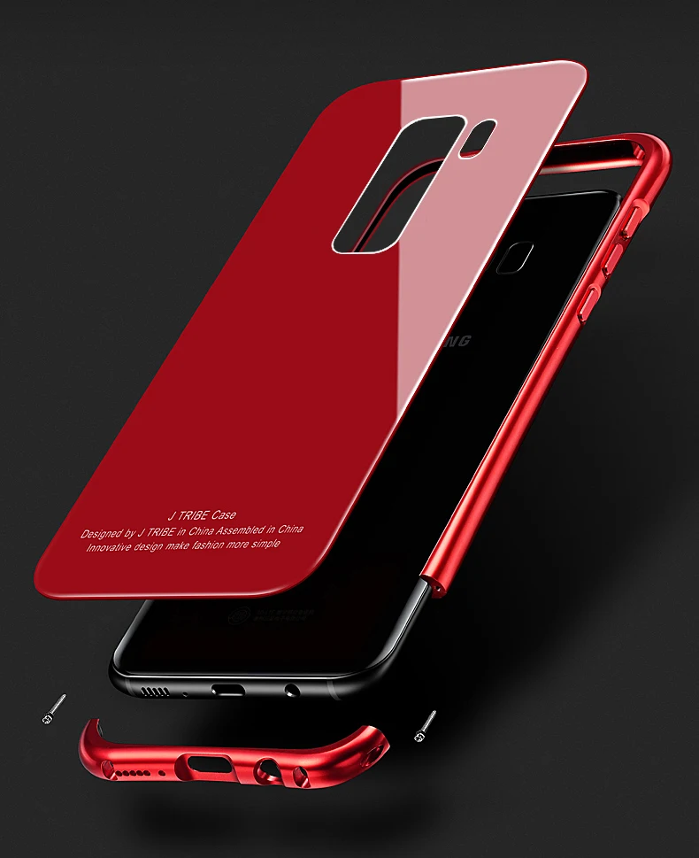 Чехол для телефона для samsung Galaxy S9 S9plus металлический каркас зеркало из закаленного стекла чехол для samsung S9plus Защитная крышка