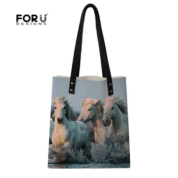 

FORUDESIGNS Horse Women Top-Handle Bags Stylish High Quality Shoulder Messenger Bag Girls Female Brand Designer Bolsa Feminina