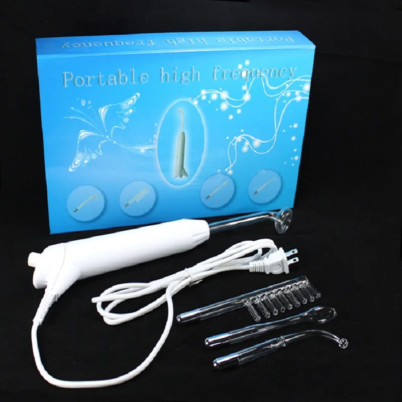 Buy High Frequency Facial Machine Electrode Wand Electrotherapy Glass Tube ightening Acne Spot Wrinkles Remover Beauty Therapy Puffy