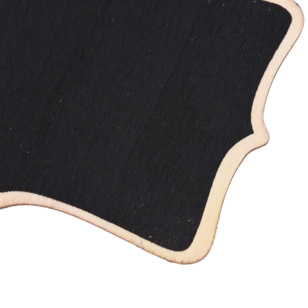 Мини висит деревянный настенный черная Панели с веревкой/дерево Классная Доска memo/Доски для записей 12*16*0.25 см