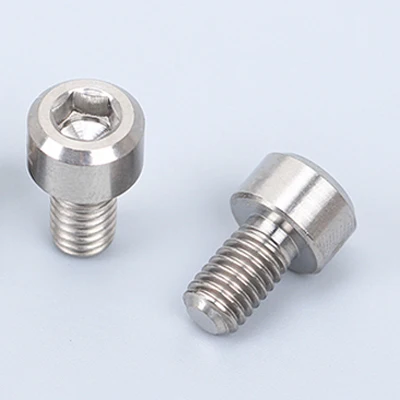 RISK 2pcs Titanium M6*10mm Bicycle Brake Cable Bolts MTB Bike V Brake Bolt Screw