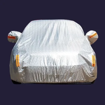 

Carnong car-covers thickness two layer hatchback sedan suv aluminum film reflect light waterproof summer winter auto car cover