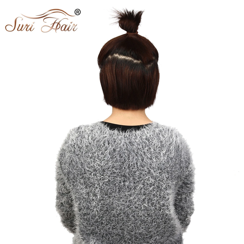 Suri Hair 24'' Long Silky Straight Ponytails Clip In Synthetic Pony Tail Heat Resistant Fake Hair Extension wrap round hairpiece