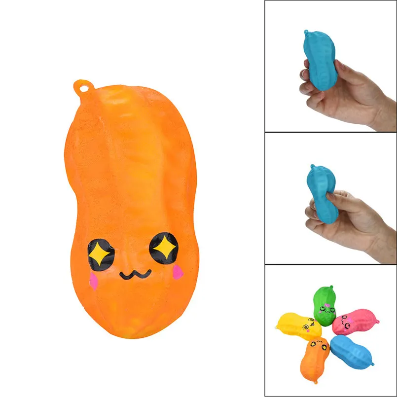 1 шт.. Squishies Emoji Peanut Scented Slow Rising Squeeze Toys снятие стресса игрушки Описание канцелярские салфетки анти-стресс 20
