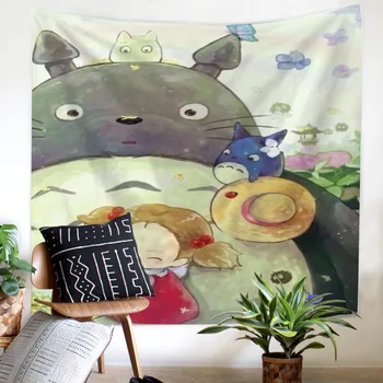 

Tapestry Totoro Wall hanging decoration high quality New pattern square soft twin full queen size comfortable Tapestry