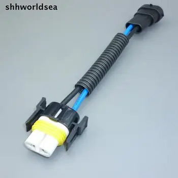 

shhworldsea H11 car Ceramic type Excellent Heat Resistance Male Female H8 Socket Easy installation H11 bulb connector Cable