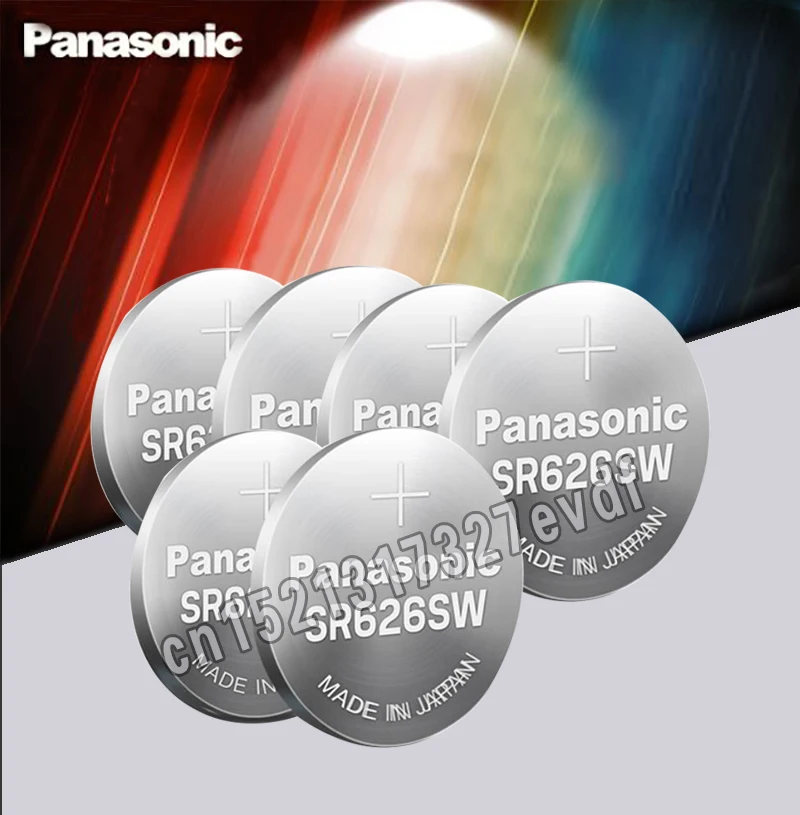 5 шт. Panasonic SR626SW кнопочный элемент батарея монетного типа для часов G4 377A 377 LR626 SR626SW SR66 LR66 Серебряный оксид ртути