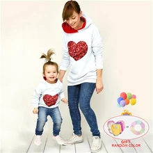 Fashion Family Matching Spring Autumn Hoodies Mother Daughter Sweatshirt Cotton Mom and Daughter Clothes Family Matching Outfits Fashion Family Matching Spring Autumn Hoodies Mother Daughter Sweatshirt Cotton Mom and Daughter Clothes Family Matching Outfits