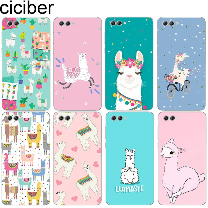 

ciciber for Honor 8X 7A 10 9 8C V10 Lite C Play Soft TPU Phone Case for Huawei Y9 Y7 Y6 Y5 Y3 Prime Pro 2017 2018 2019 Llama