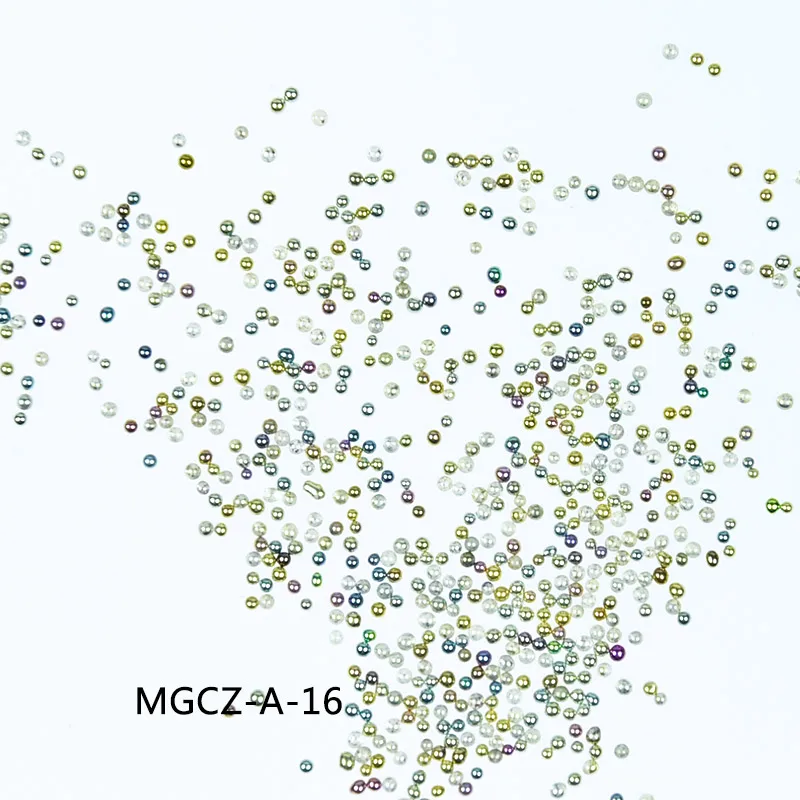 10 г прозрачность DIY 3D Нейл-арт икра украшения Мини стеклянные микробусины для ухода за ногтями без отверстия кристалл 0,6~ 0,8 мм X-MRMJ-R