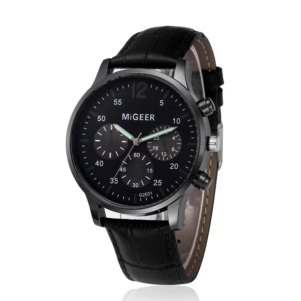 Aimecor кварцевые часы мужские 2017 Новый дизайн кожаный ремешок аналоговые из сплава черные/коричневые мужские часы классические Chronomete Y1219