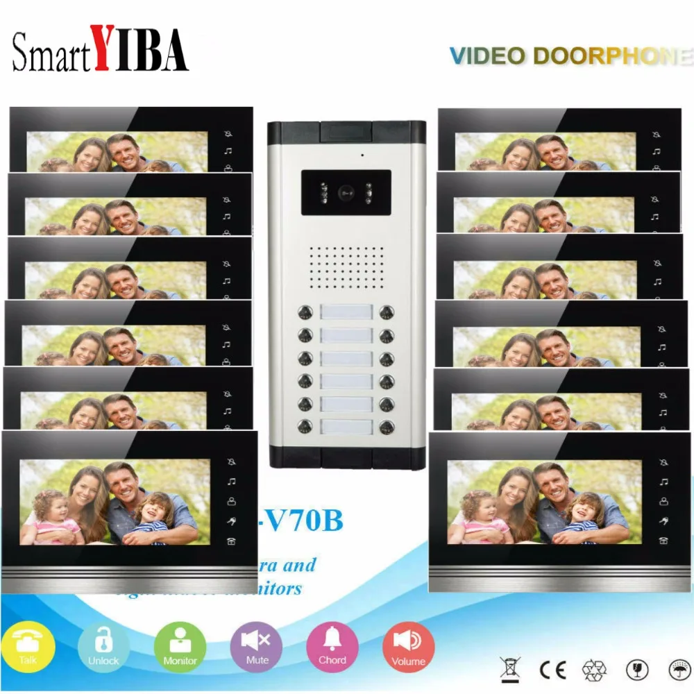 SmartYIBA Intercoms for Private Homes LCD Display Video Call IR Video Goalkeeper Intercoms for the Apartment 3 to 12 Homes/Units SmartYIBA Intercoms for Private Homes LCD Display Video Call IR Video Goalkeeper Intercoms for the Apartment 3 to 12 Homes/Units