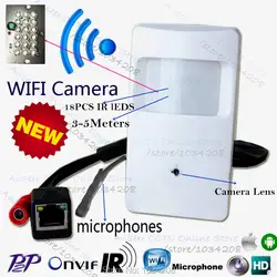 Мини Ip Камера Hd аудио Ночное видение 1080 P детектор движения Pir Пинхол Камера Wi-Fi Ip Камера тайное ПИР IP беспроводной Wi-Fi Камера