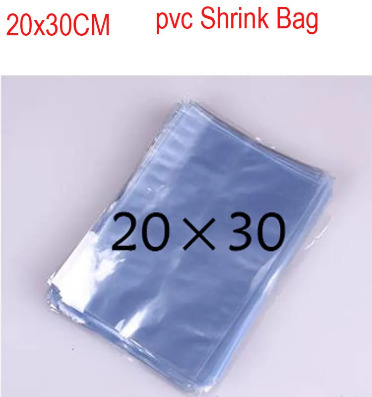 20*30cm PVC Heat Shrink Wrap Film Flat Bag Heat Seal Packing Bag Clear ...