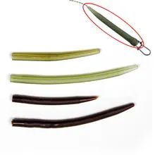 [100 шт.] мягкие резиновые конический рукавом для Карп Рыбалка вышке делать терминал снасти зеленый коричневый Цвет Размеры L /s