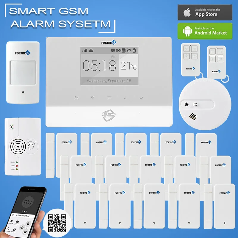 Support iOS&Android Application Smart GSM alarm systems security home