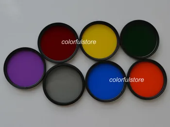 

New 46 46mm 7Pcs Full Color Colour Green Orange Red Purple Yellow Blue Grey Lenses Filter For Minolta Sigma Fujifilm Camera Lens