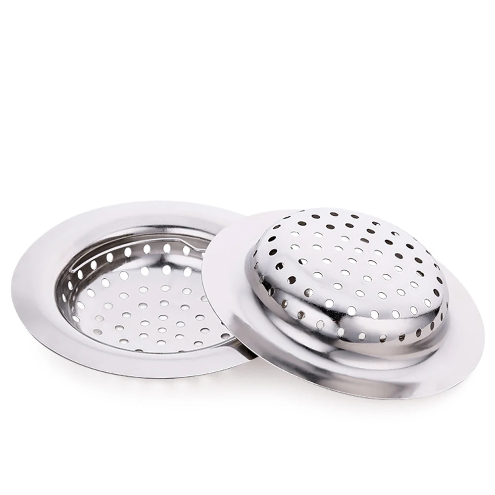 Stainless steel kitchen sink strainer waste plug drain stopper filter basket
