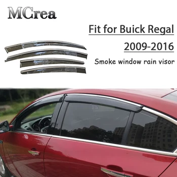 

MCrea 4pcs ABS Car Smoke Window Sun Rain Visor Deflector Guard For Buick Regal 2009-2016 Accessories