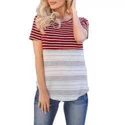 Женская одежда для беременных 2019 топы для кормящих женщин Лоскутная полосатая рубашка для беременных Одежда для грудного вскармливания Ropa