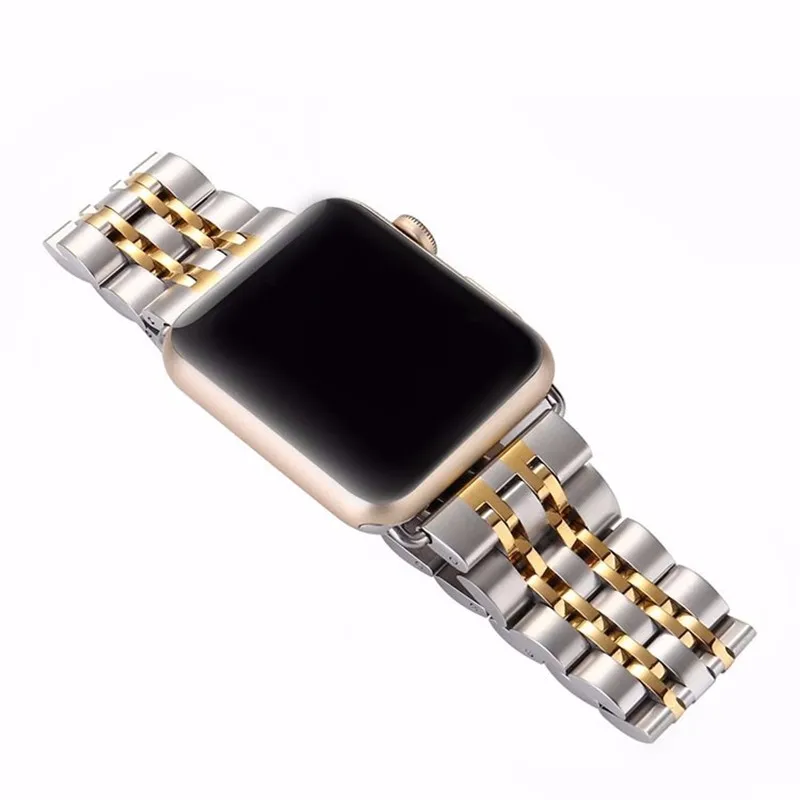 Ремешок для apple watch band 44 мм 40 мм apple watch 5 4 3 iwatch band 42 мм/38 мм correa из нержавеющей стали pulseira Butterfly ремешок для часов