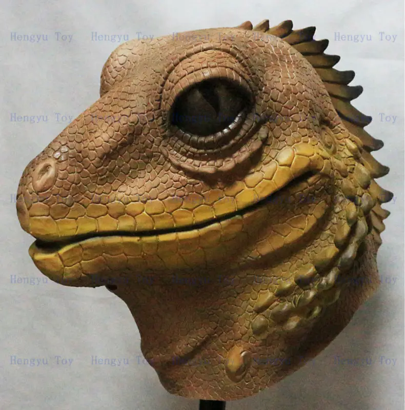 

Caddy Halloween cosplay full head new style animal latex mask party, lizard mask