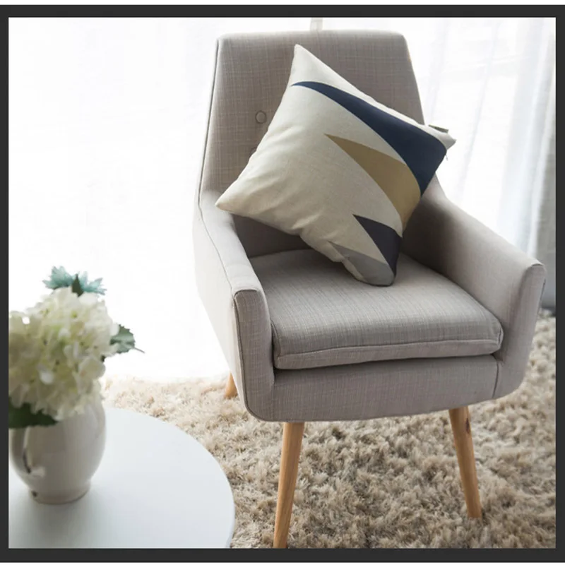 

Modern Nordic Lazy Sofa Leisure By The Back Restaurant Dining Chair Nordic Home Computer Bedroom Study Personality Lazy Chair