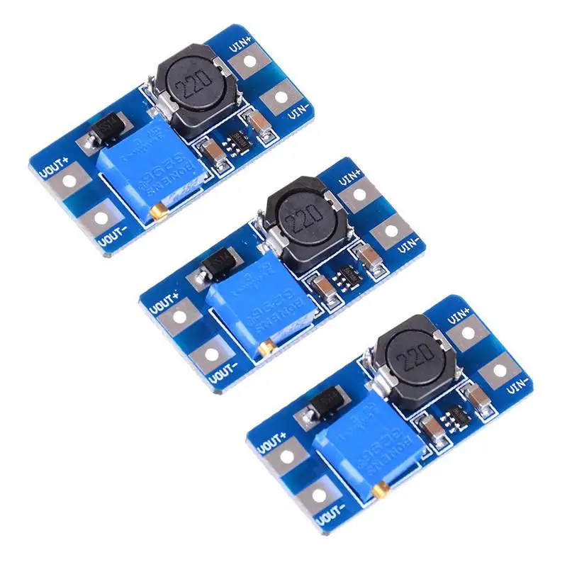Buy 3Pcs Input 2V-24V Dc-Dc 5V/9V/12V/28V Boost Converter Adjustable Step Up Power Supply Pcc Board Moudle