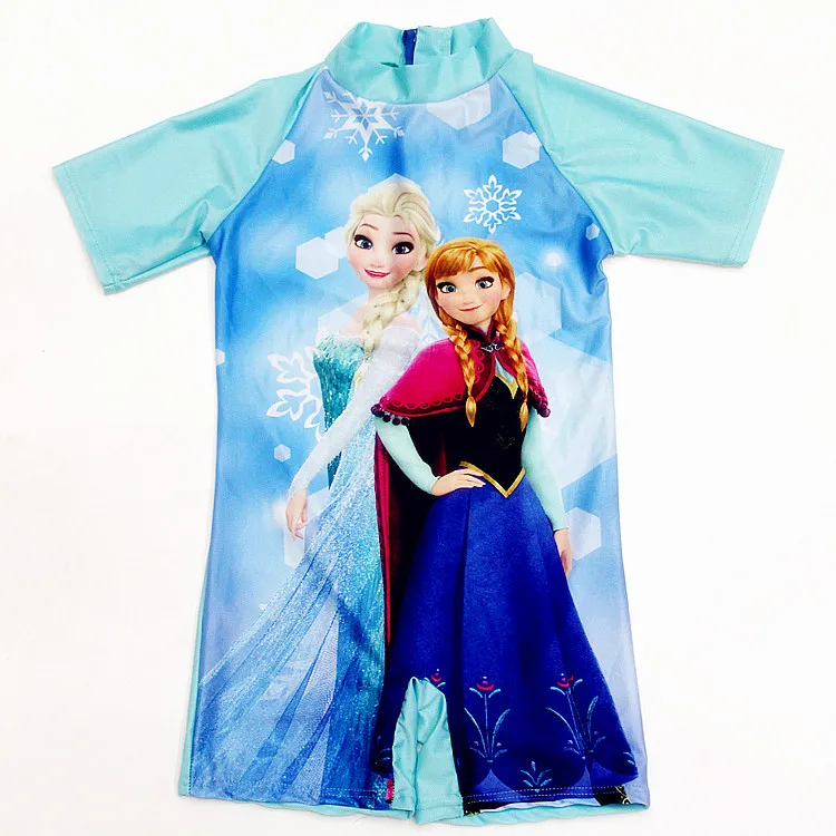 Детский купальный костюм с героями мультфильма «Дисней» комплект купальной одежды для девочек «София», «русалочка», «Минни Маус», «Холодное сердце», «Эльза», купальный костюм для девочек комплект купальных шорт