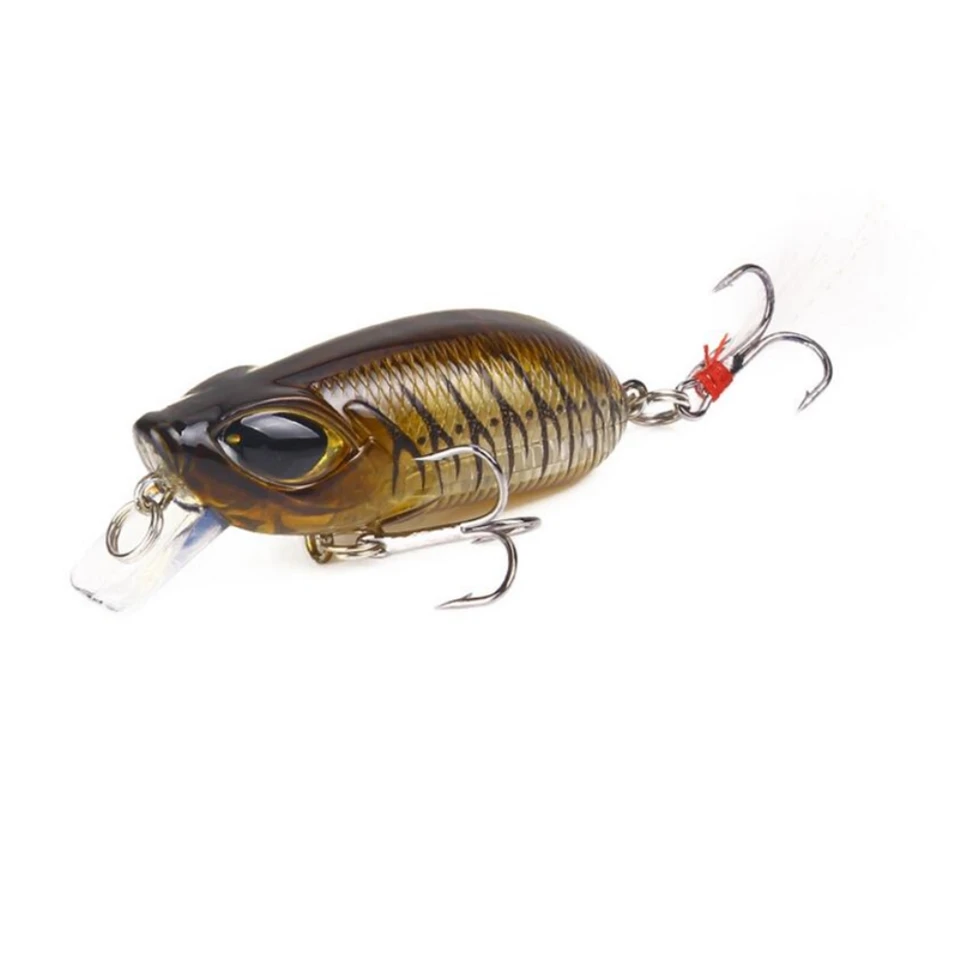 5PCS Lot Crankbait 4.5cm//8g Minnow Fishing Lure Hook Tackle Hard Bait Wobbler