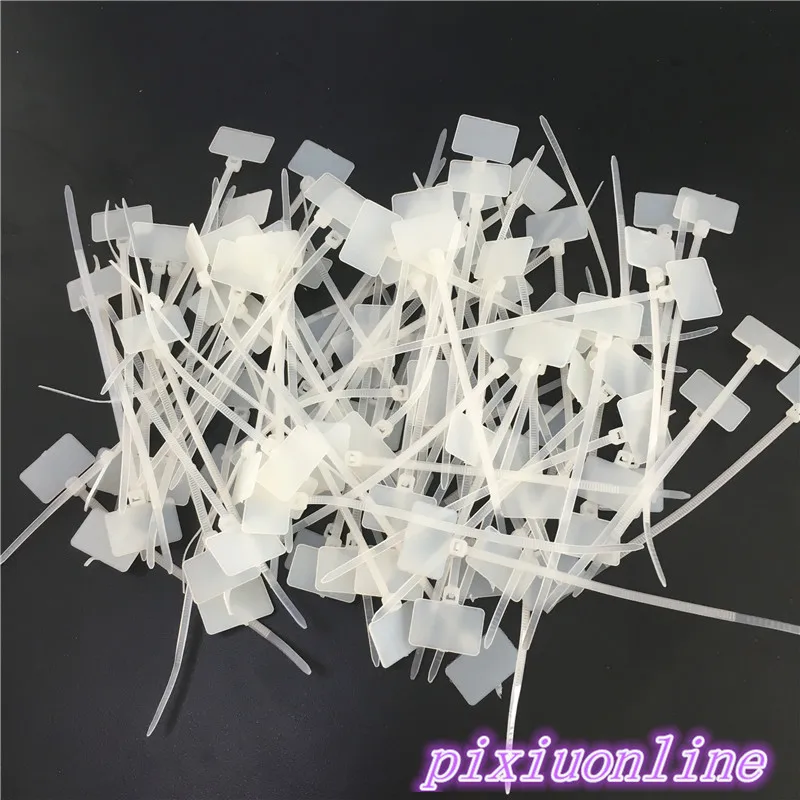 

100pcs DS138Y 3*100mm Width 2.5mm Zip Ties Write On Ethernet Wire Power Cable Label Mark Tags Good Quality On Sale