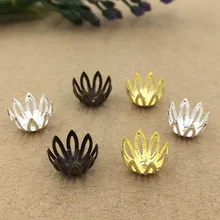 12 мм Мода Выдалбливают Цветы Из Бисера Caps Филигрань Разъемы DIY Изготовления Ювелирных Изделий cy2123