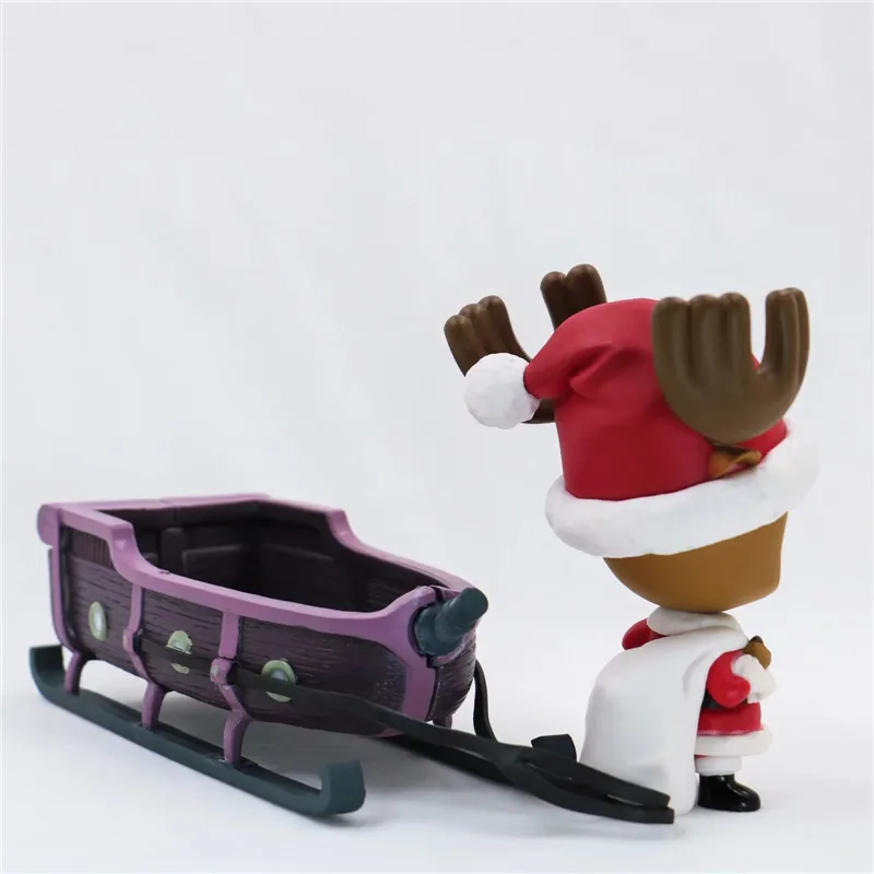 New Christmas One Piece Chopper Action Figure Toys Kawaii Anime Xmas Sled Chopper Figuras Dolls Brinquedos Gift 10cm  (21)