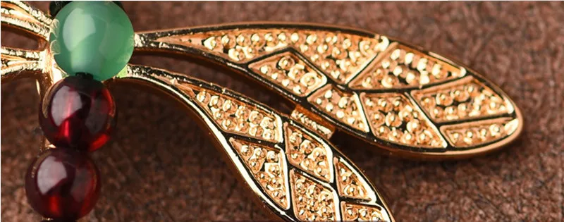 Yanting Natural Green Stone Earrings For Women Gold Color Gragonfly Earing Irregular Ethnic Earrings Fashon Jewelry Female 2018 026  (12)