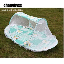 Новая синяя детская москитная сетка, складная кроватка, Детская противомоскитная сетка для коляски, протектор,, 3 вида цветов